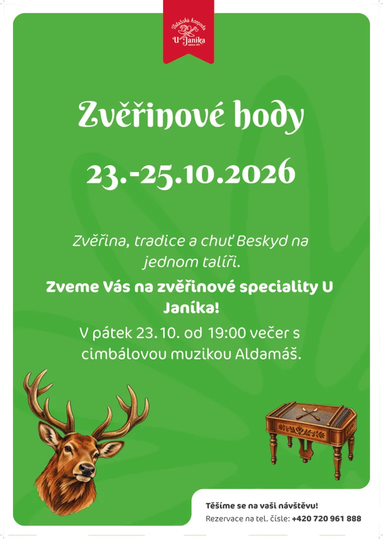 Zvěřinové hody 23. - 25. 10. 2026